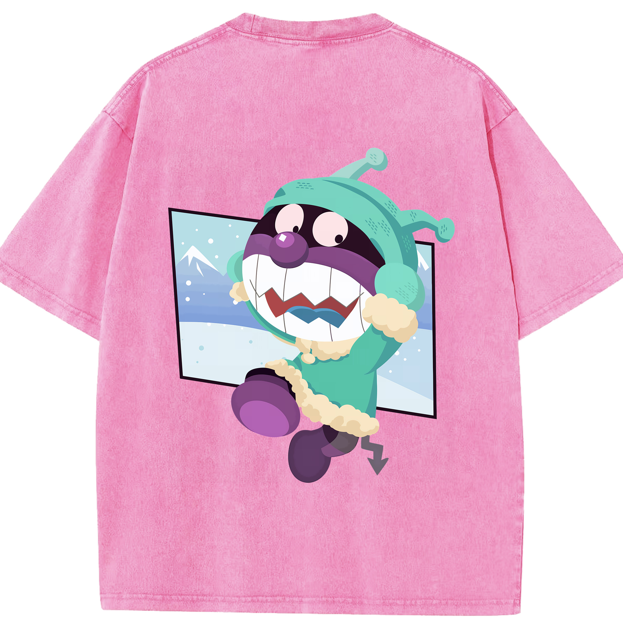（画像用） アンパンマン Anpanman 綿100% ヴィンテージ風 半袖Tシャツ（背面プリント）